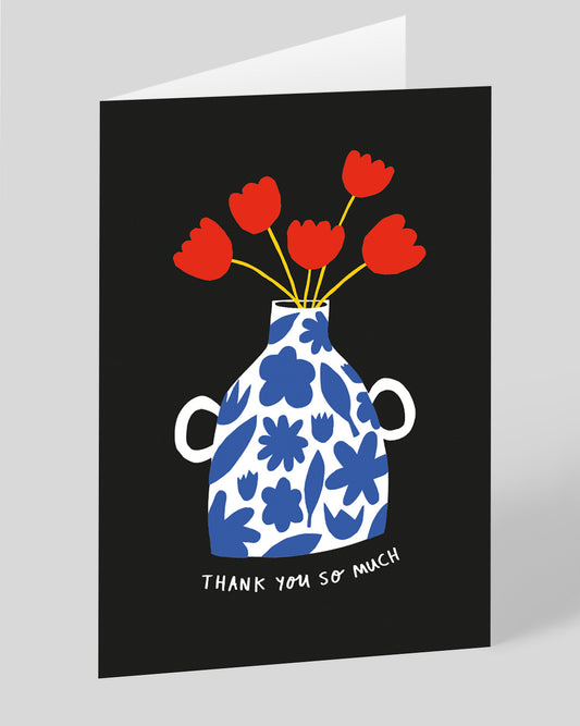 Personalised Vase Thank You Card