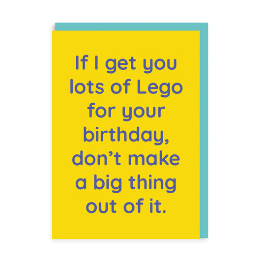 Lots of Lego Joke Greeting Card