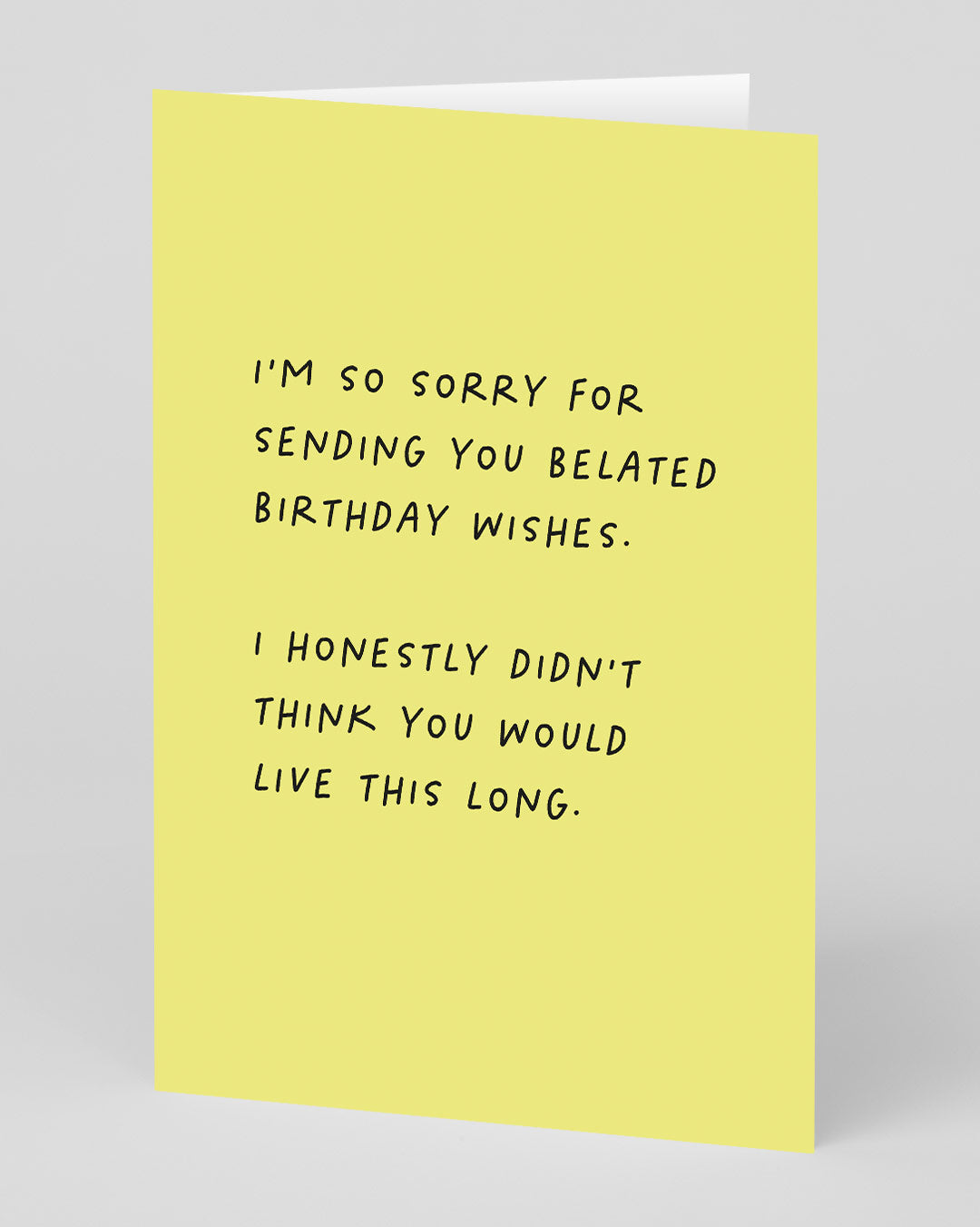 Personalised Belated Wishes Birthday Card | Ohh Deer