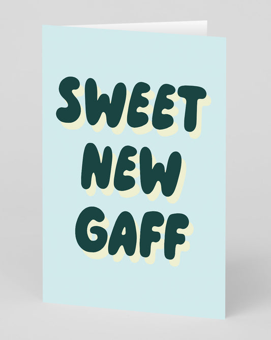 Personalised Sweet New Gaff Greeting Card