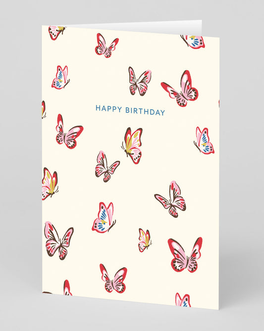 Personalised Butterflies Birthday Card