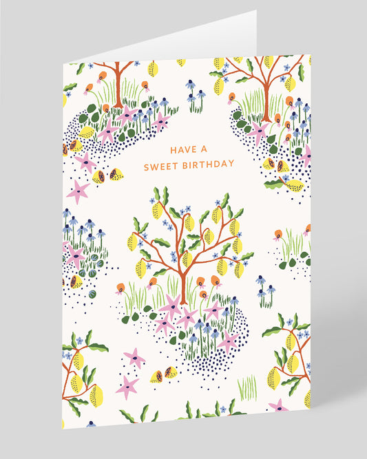 Personalised Lemon Trees Birthday Card