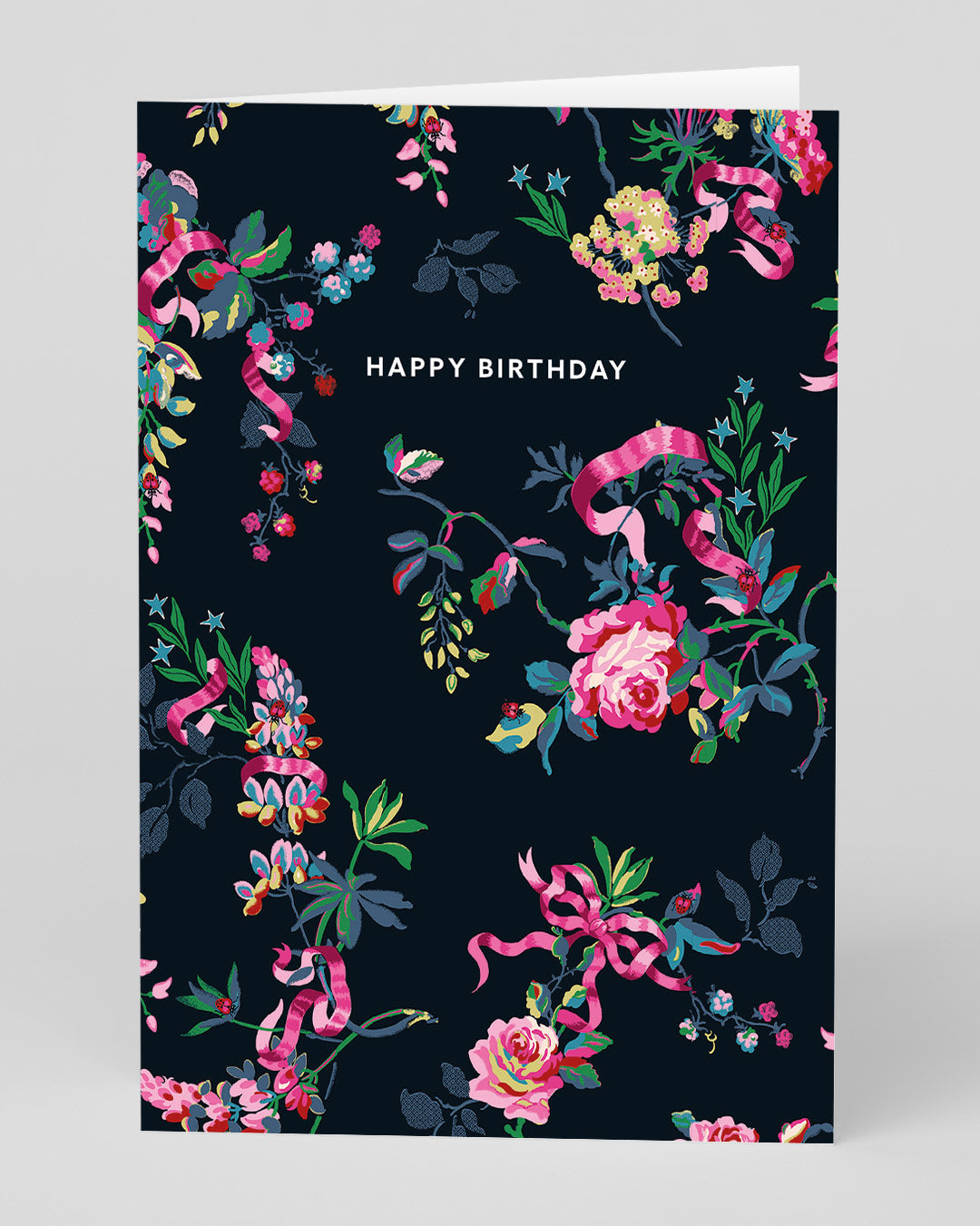 Personalised Ribbons and Roses Birthday Card Ohh Deer