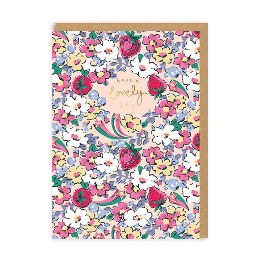 Have a Lovely Day Self Care Ditsy Floral Card