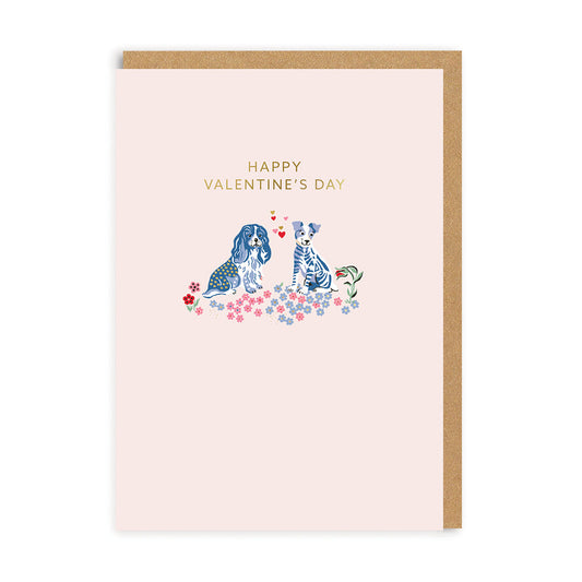 Puppy Fields Valentine's Day Card
