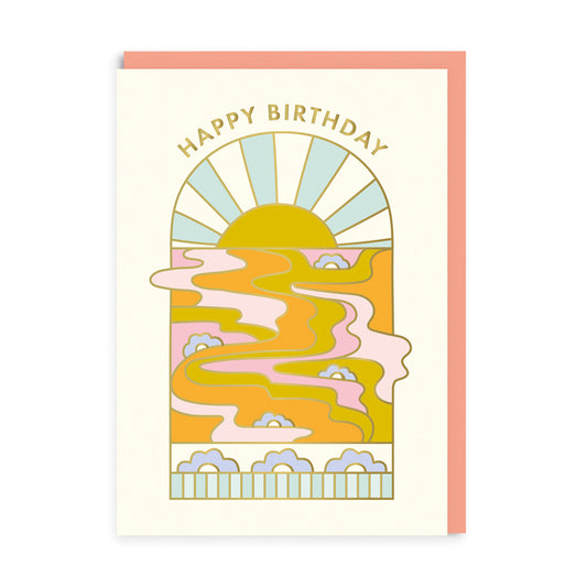 Sunrise Happy Birthday Card