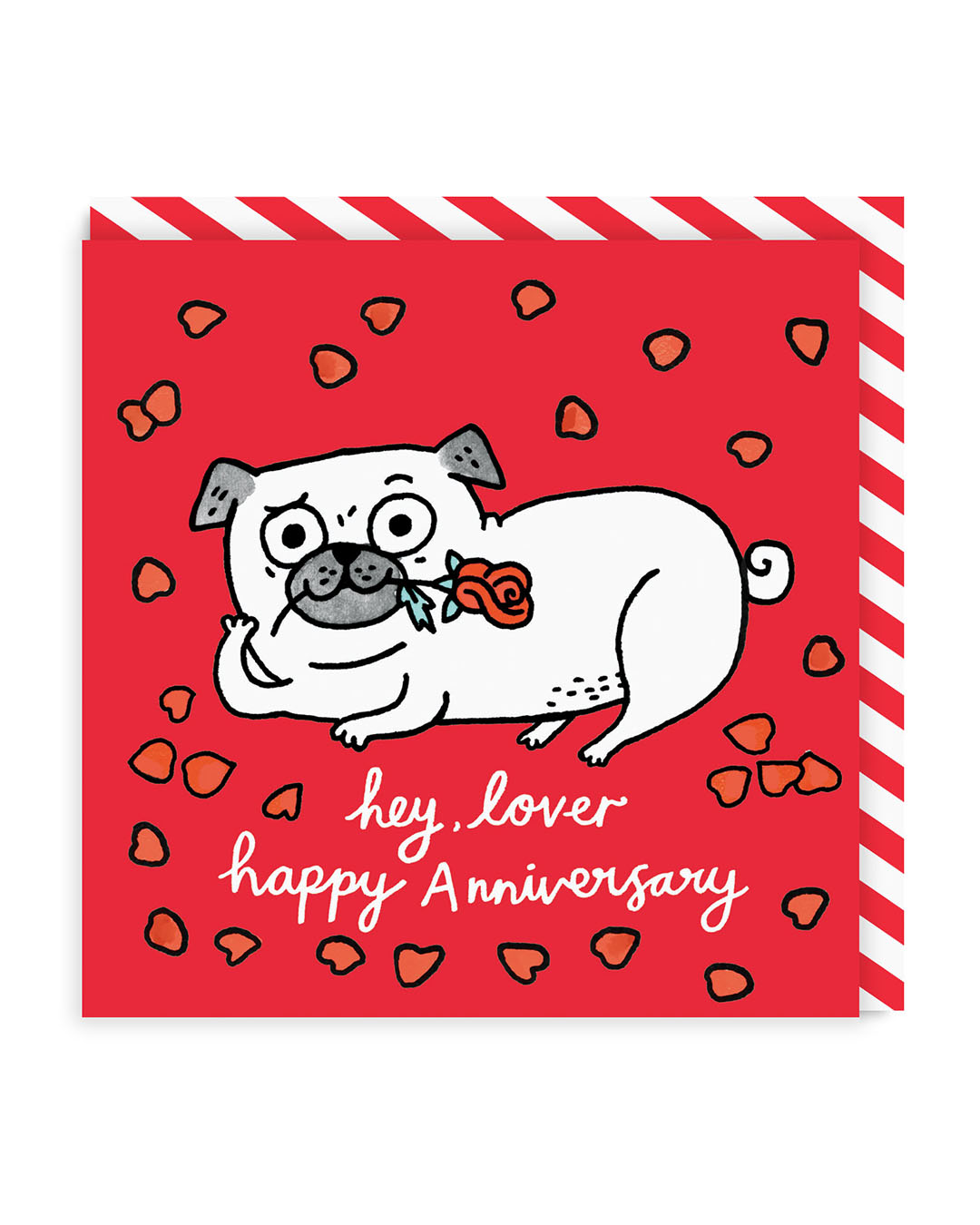 Hey Lover Happy Anniversary Greeting Card