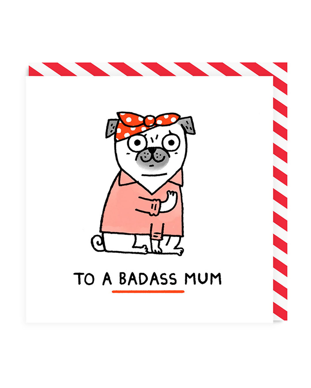 To A Badass Mum Greeting Card