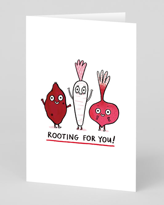 Personalised Rooting for You Greeting Card