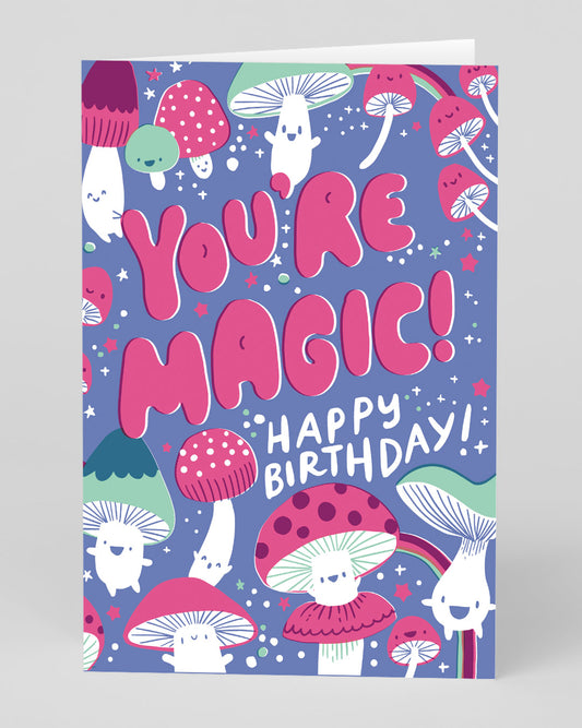 Personalised Magic Mushroom Birthday Card
