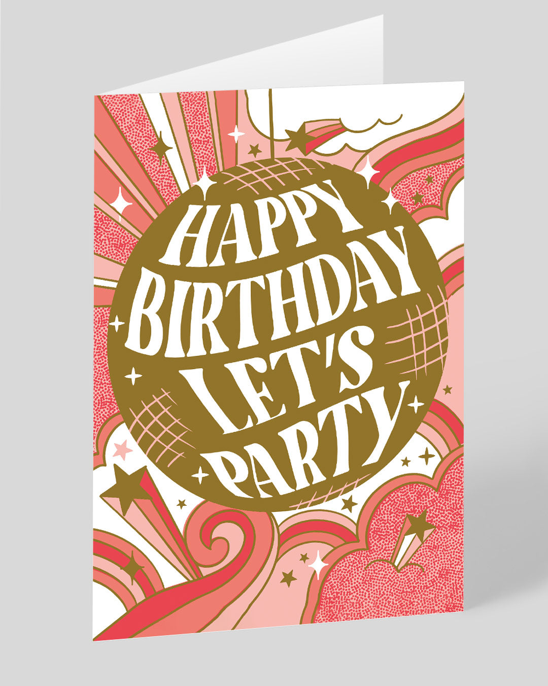 Personalised Disco Ball Birthday Card 