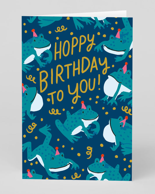 Personalised Hoppy Birthday Card