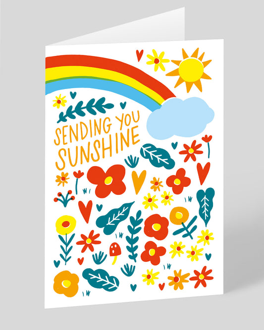 Personalised Sending You Sunshine Greeting Card