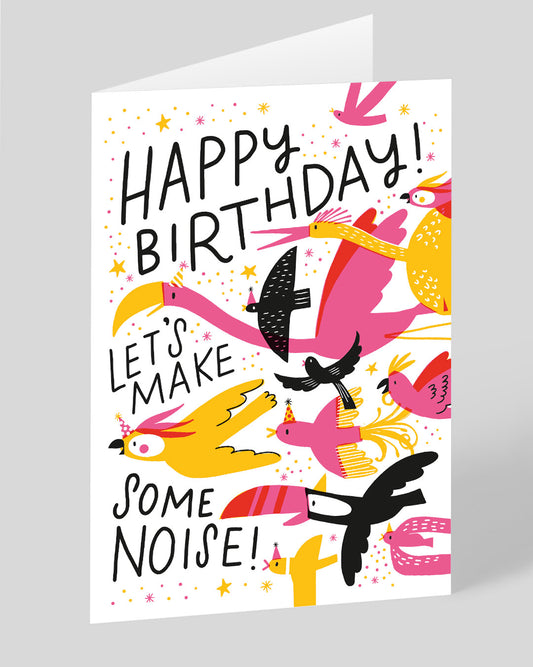 Personalised Let's Make Some Noise Birthday Card