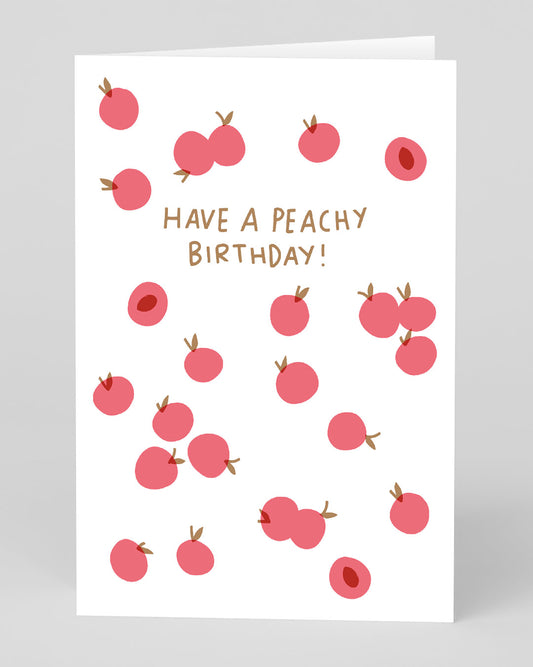 Personalised Peachy Birthday Card