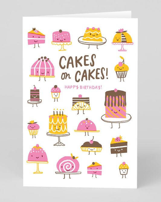 Personalised Cakes On Cakes Birthday Card