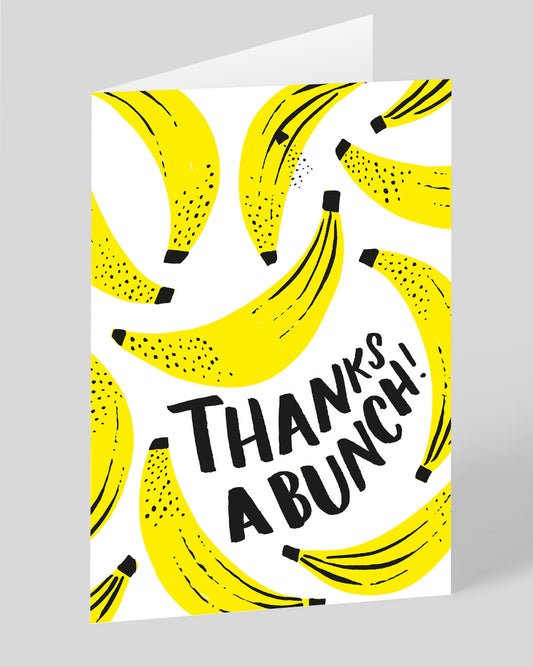 Personalised Thanks A Bunch Greeting Card