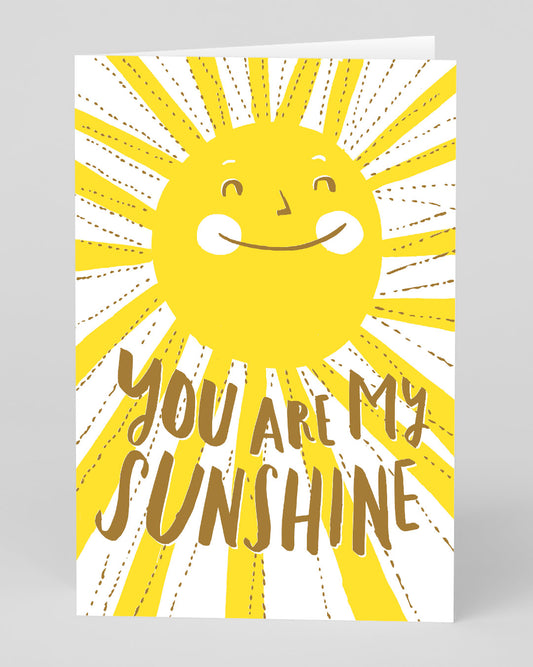 Personalised You Are My Sunshine Greeting Card