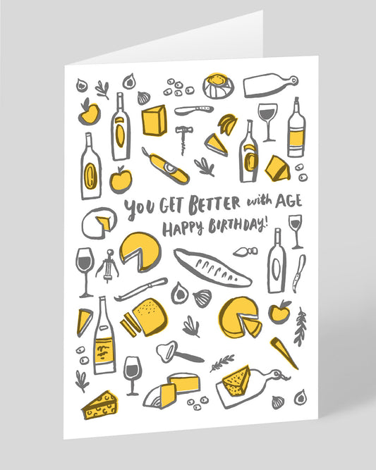 Personalised Better With Age Birthday Card