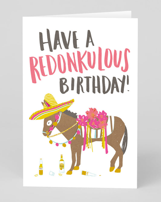 Personalised Redonkulous Birthday Card