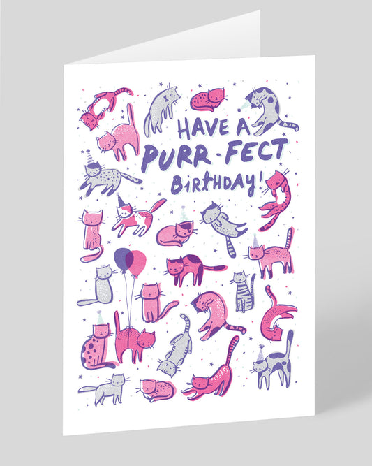 Personalised Purrfect Birthday Card