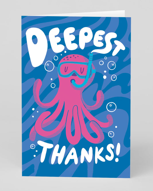 Personalised Deepest Thanks Greeting Card