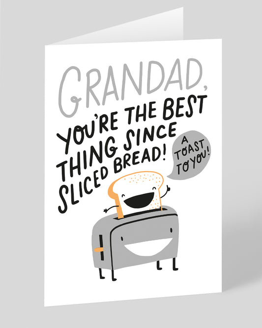 Personalised Grandad Sliced Bread Father's Day Card