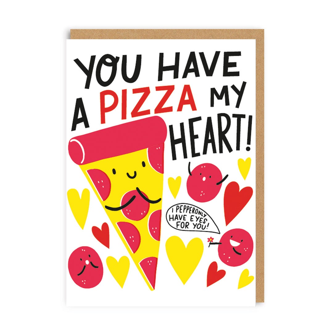 Pizza My Heart Greeting Card