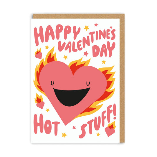 Happy Valentine's Day Hot Stuff Greeting Card