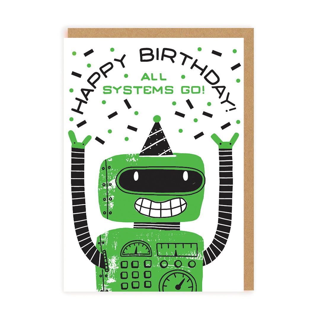 Robot Birthday Card