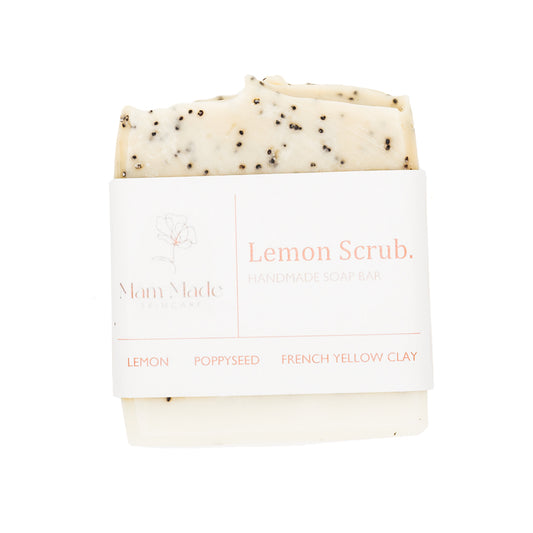 Mam Made Skincare Lemon Scrub Natural Soap Bar