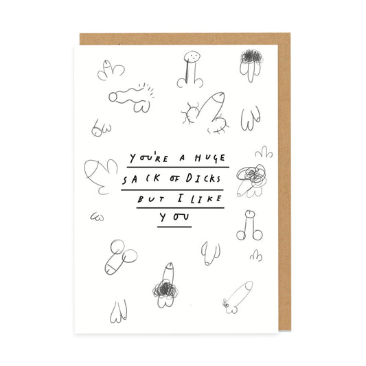 Sack 'O Dicks Greeting Card