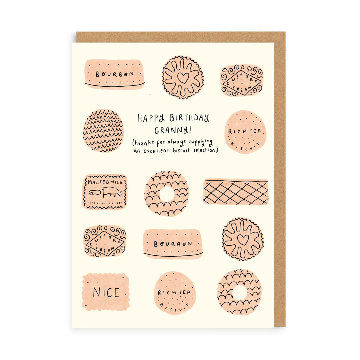 Granny Great Biscuits Birthday Card