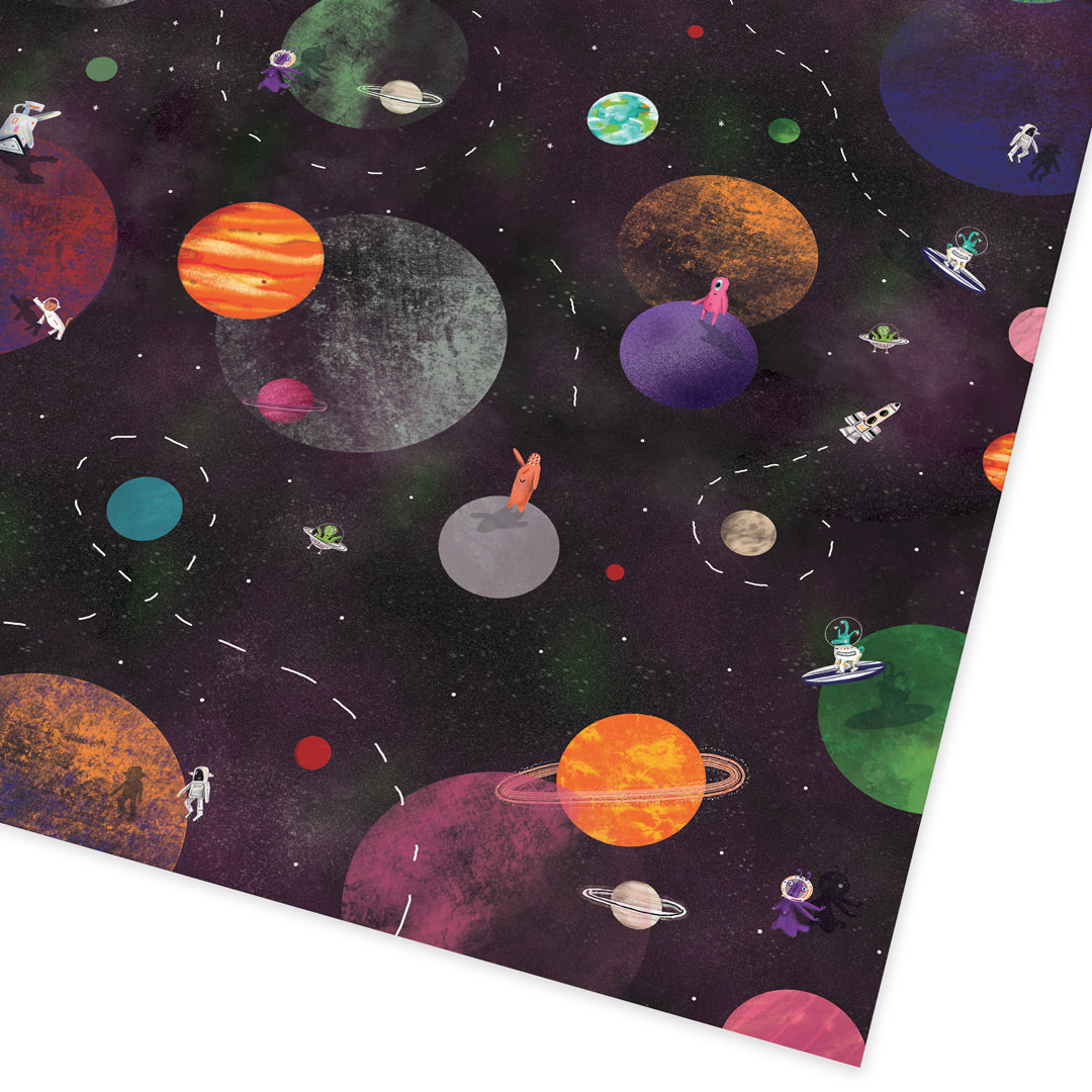 Cosmic Explorer Folded Gift Wrap