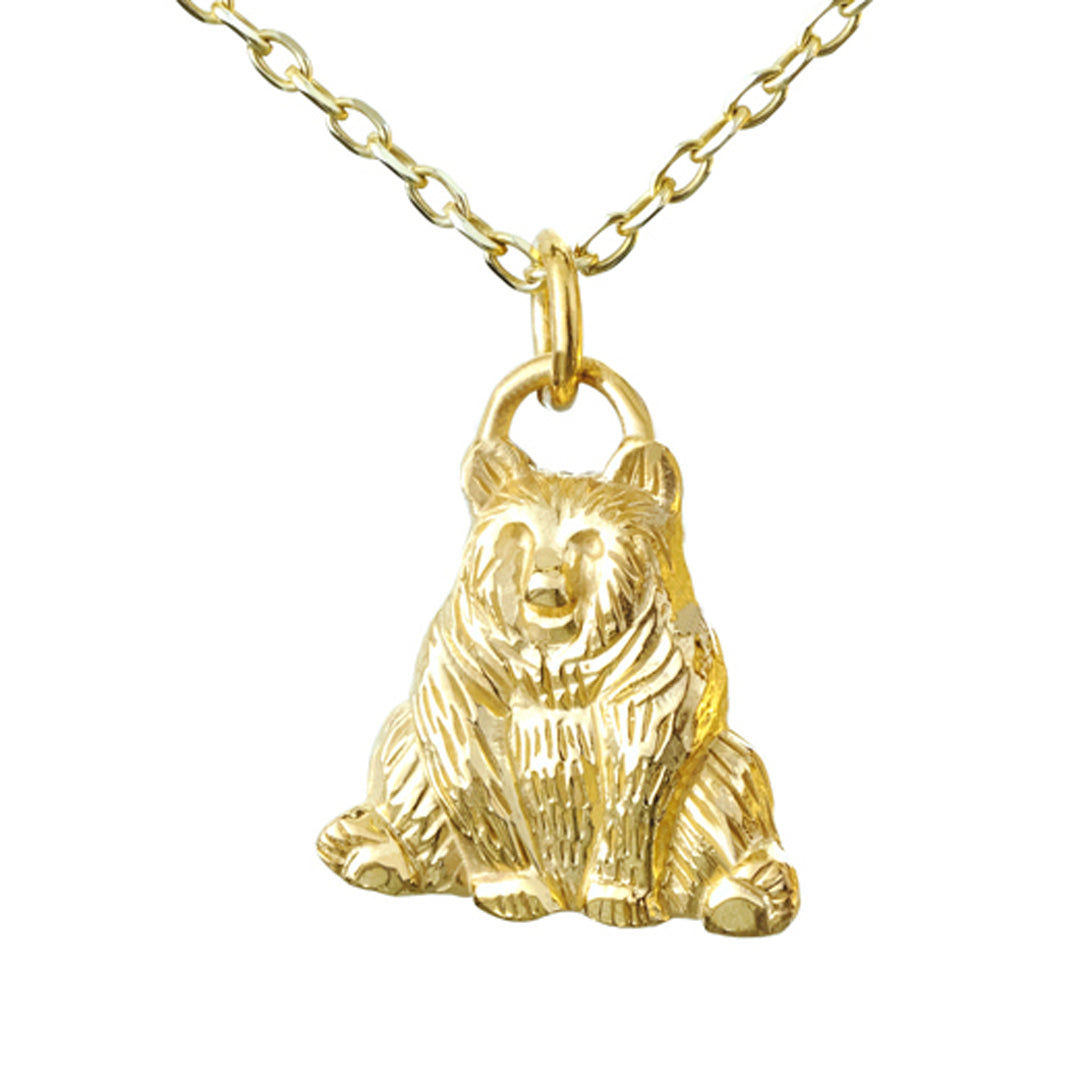 Bear Necklace (white gold only)