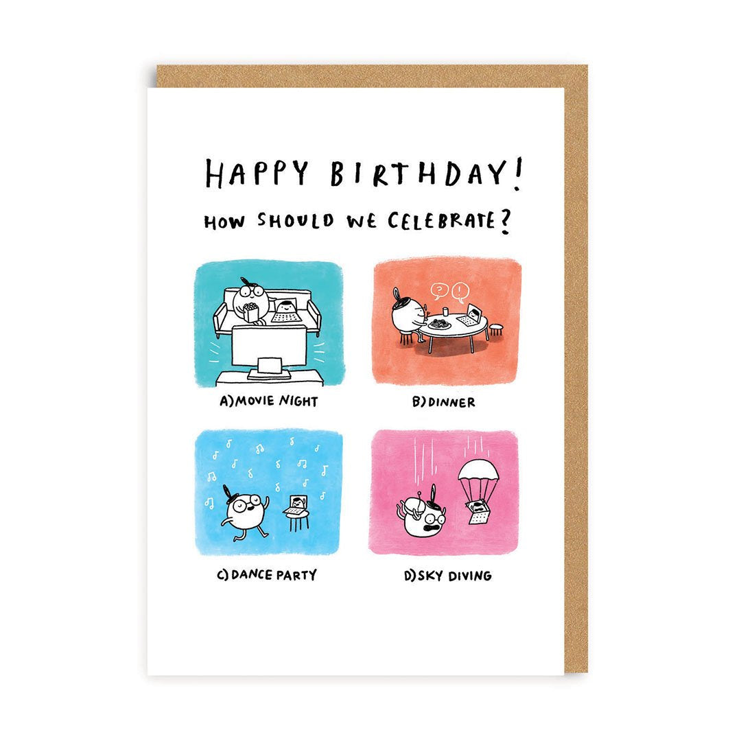 How Should We Celebrate? Birthday Card