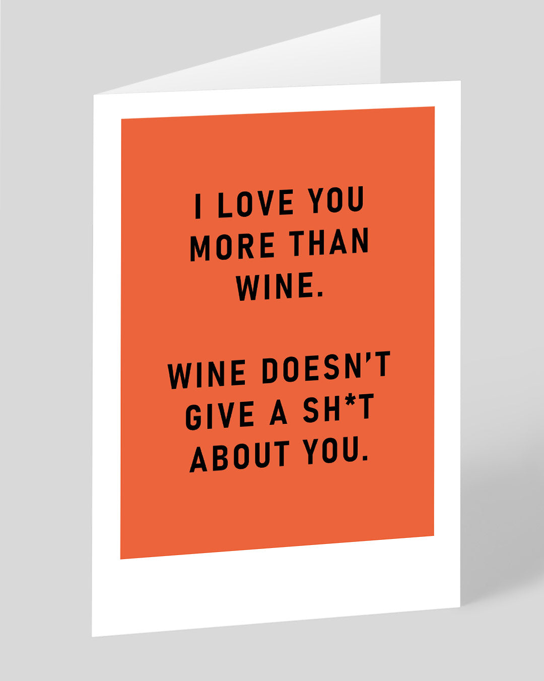 I Love You More Than Wine Greeting Card | Ohh Deer