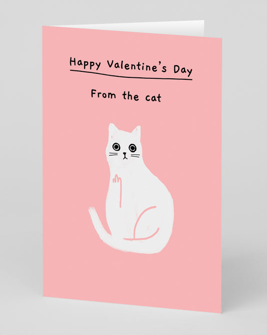 Personalised Happy Valentine's Day from the Cat Card