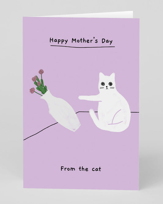 Personalised From the Cat Happy Mother's Day Card
