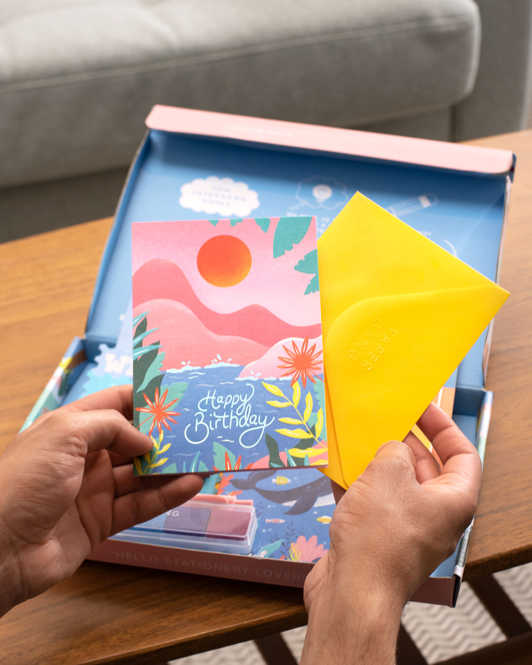 Papergang 'Just Keep Swimming' Stationery Box