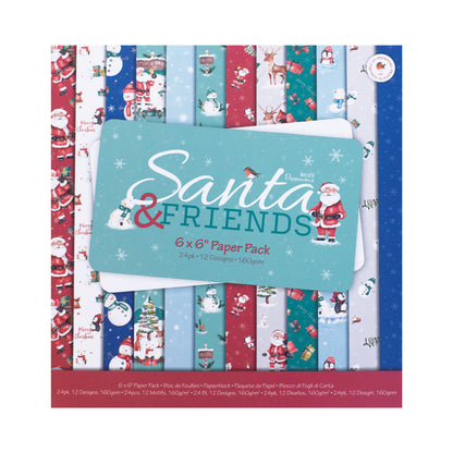 Santa & Friends 6x6 Craft Paper Pack