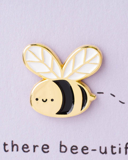 Bumblebee Enamel Pin Greeting Card