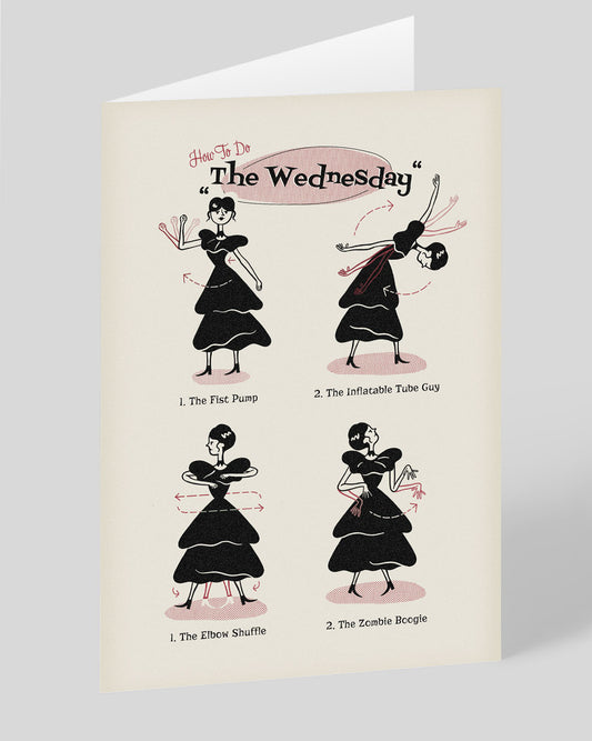 Personalised The Wednesday Addams Dance Greeting Card
