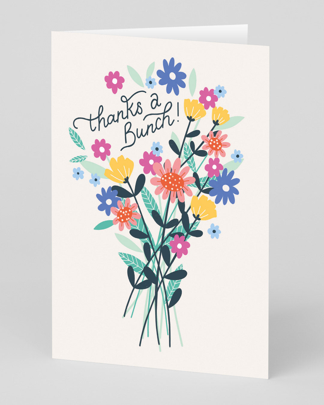 Personalised Thanks A Bunch Flowers Greeting Card | Ohh Deer