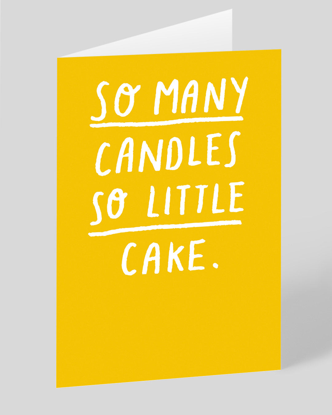 Personalised So Many Candles So Little Cake Birthday Card
