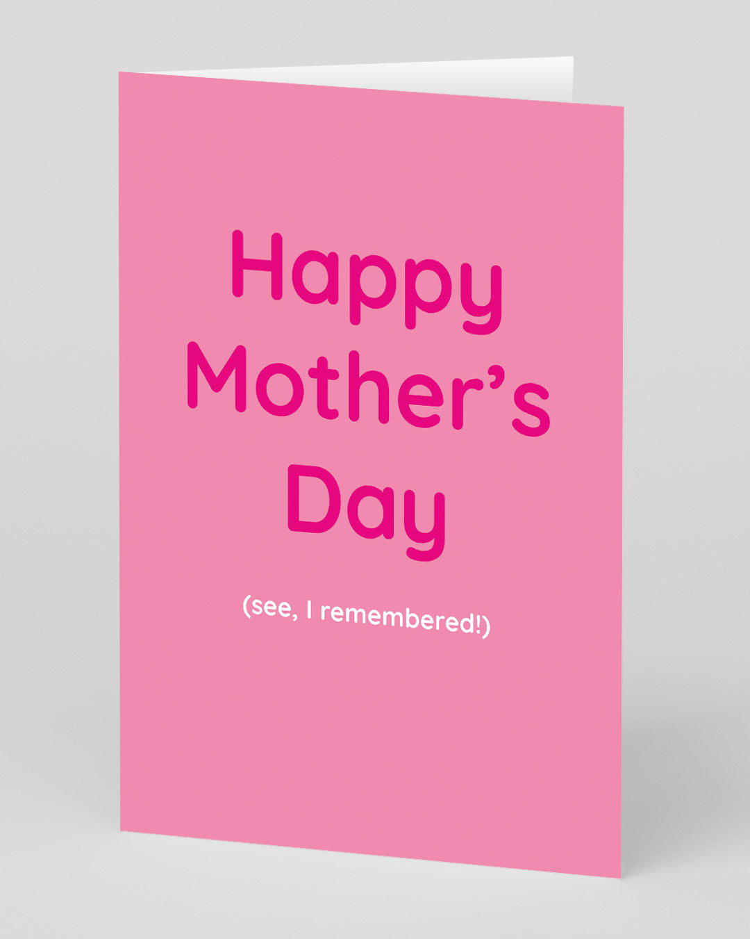 Personalised See I Remembered Mother's Day Card