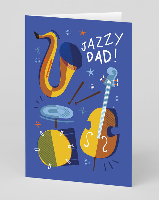 Personalised Jazzy Dad Father's Day Card