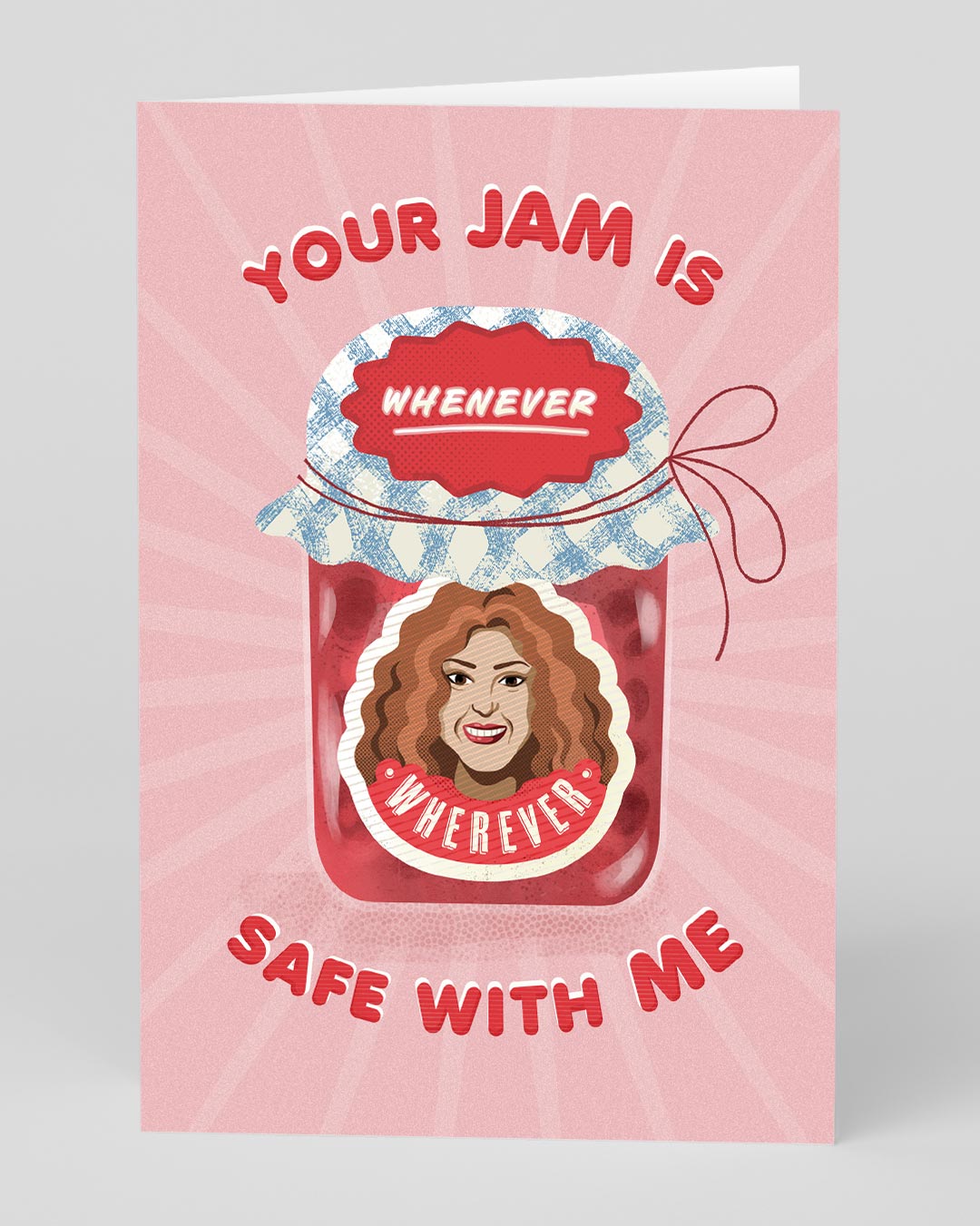 Personalised Shakira Your Jam Is Safe Greeting Card