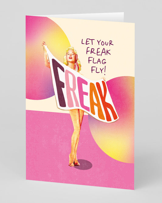 Personalised Freak Flag Greeting Card