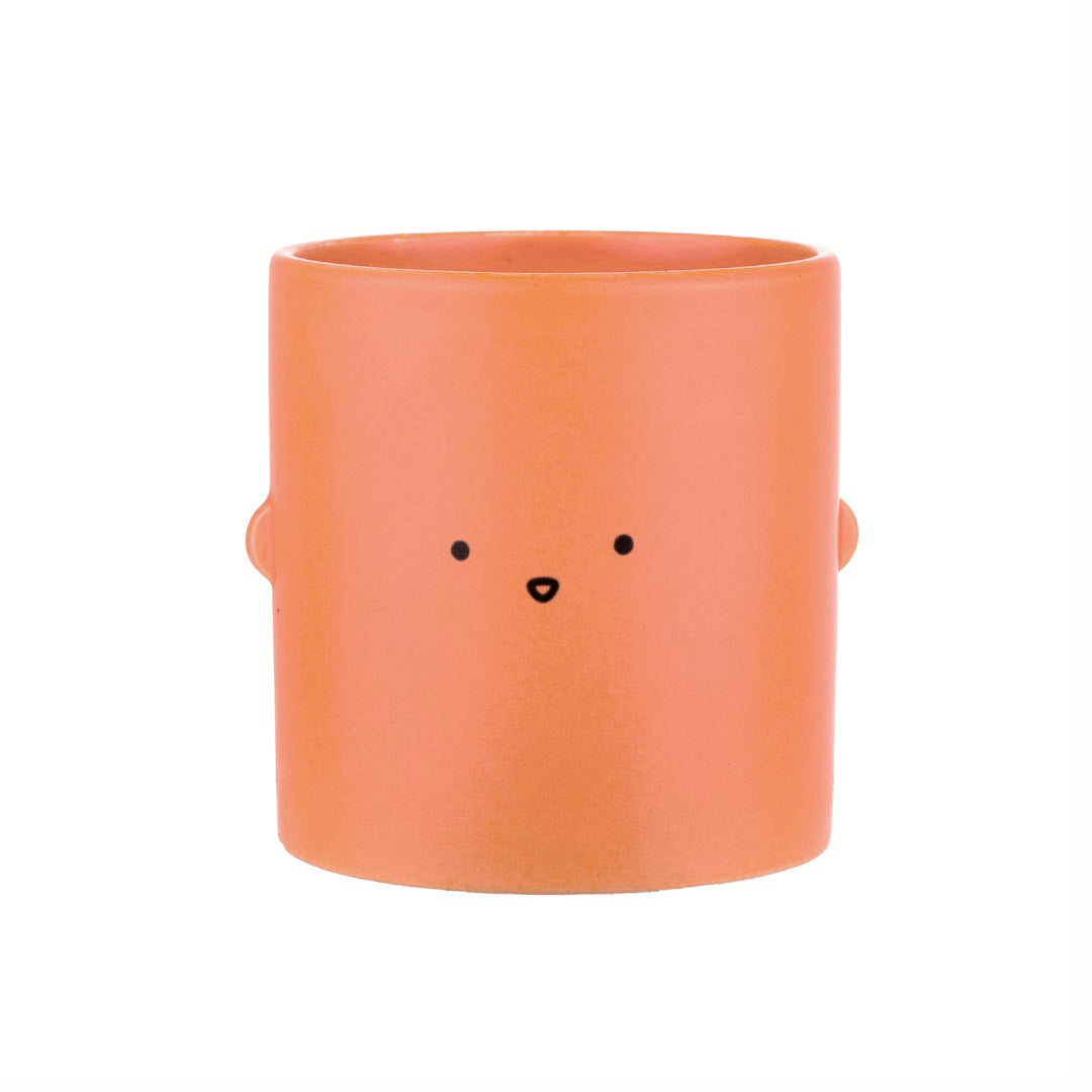 Orange Open Mouth Toki Plant Pot